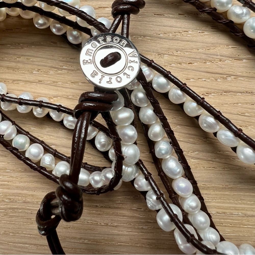 Victoria Emerson freshwater pearl wrap bracelet